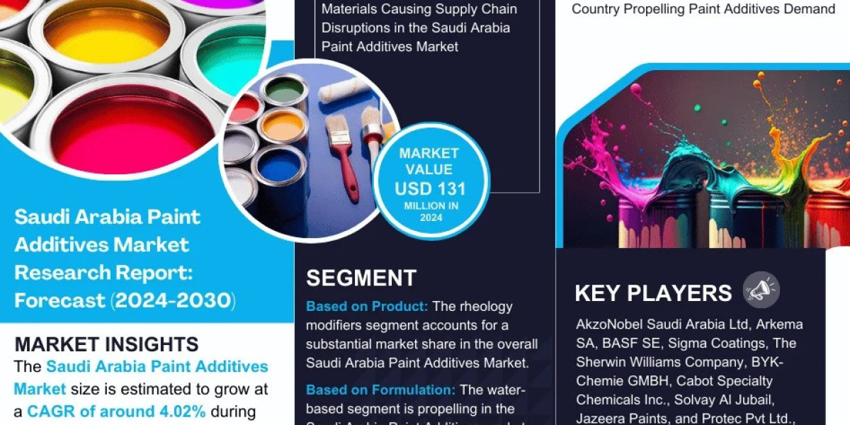 Saudi Arabia Paint Additives Market Analysis 2024–2030: Size, Share & Future Outlook